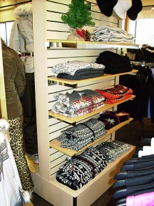 Wood Clothing Display